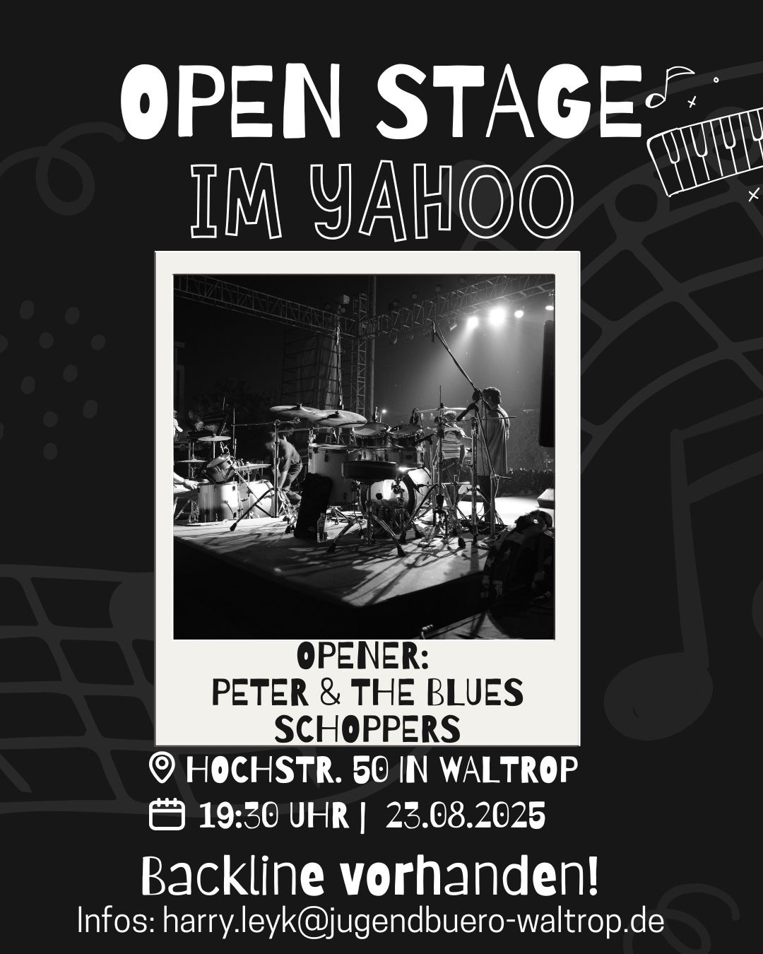 Open Stage und Session im Yahoo